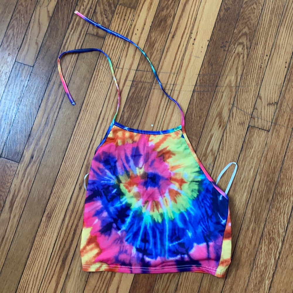 Shein Tie Dye halter top